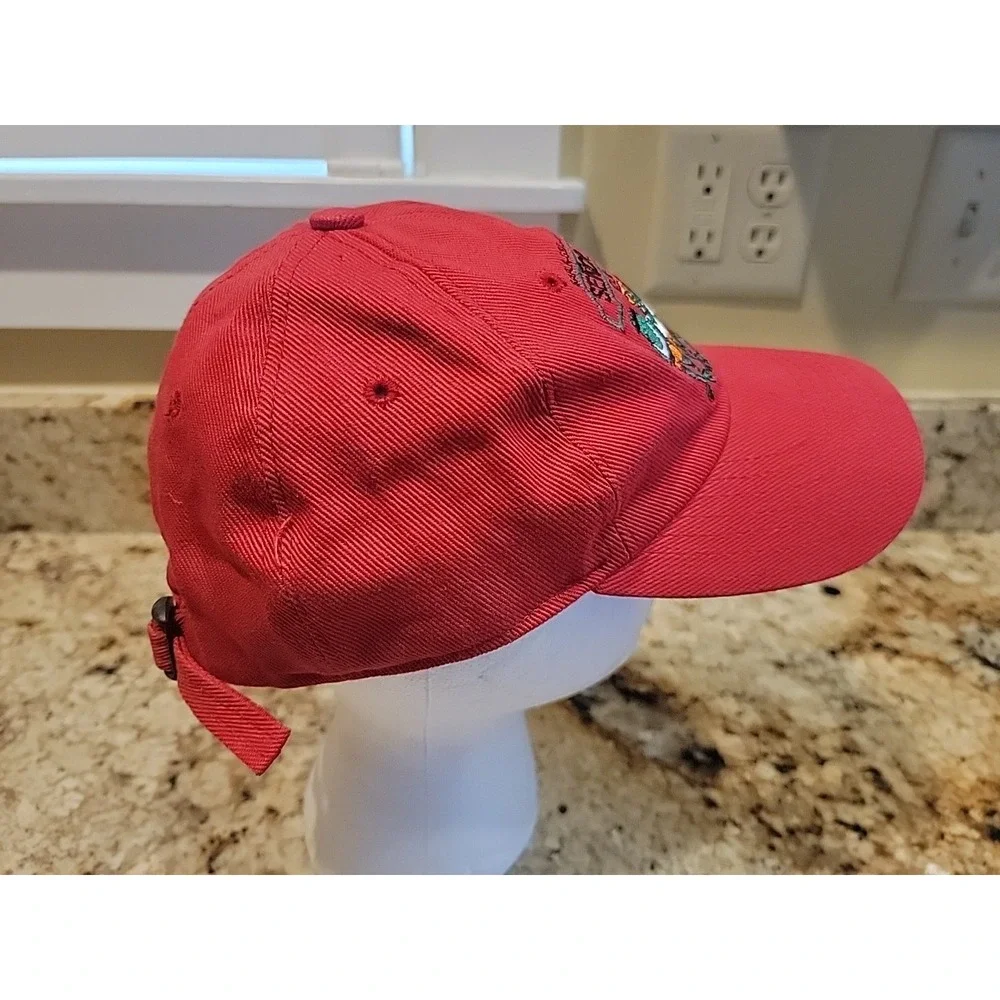 Señor Frogs Cancun Mexico Red Hat  Adjustable Strap Back One Size Vintage